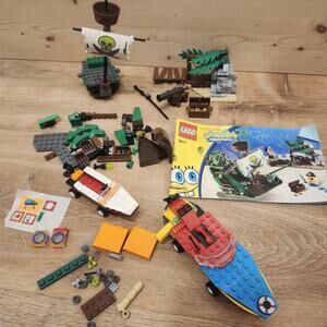 LEGO SpongeBob SquarePants 3815 Hero 3817 Dutchman 3834 Neighbor Incomplete